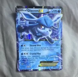 Glaceon EX 20/124 2016 Holo Basic EX 170HP Pokemon TCG Card - Image 1