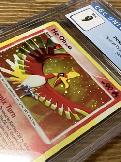 Ho-Oh Secret Wonders 10/132 Holo Pokemon Card, SWIRL/Bleed. CGC MINT 9 POP 37 - Image 3