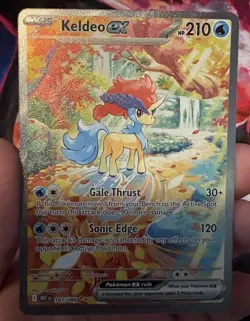 Pokemon Kaldeo ex 167/086 Special Illustration Rare Holo Card White Flare Mint - Image 2