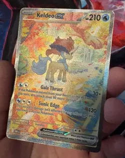 Pokemon Kaldeo ex 167/086 Special Illustration Rare Holo Card White Flare Mint - Image 3