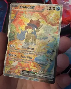 Pokemon Kaldeo ex 167/086 Special Illustration Rare Holo Card White Flare Mint - Image 4