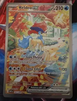 Pokemon Kaldeo ex 167/086 Special Illustration Rare Holo Card White Flare Mint - Image 5