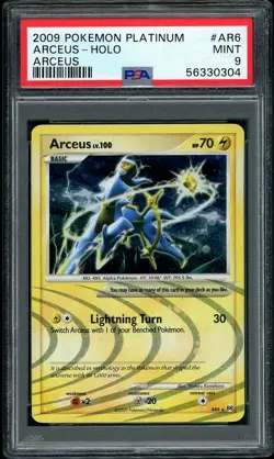 2009 Pokemon Platinum Arceus AR6 Holo Rare PSA 9 MINT - Image 1