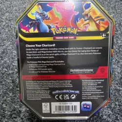 Pokemon Charizard EX Tin Set X & Y Sealed 2 Tins Mega Charizard Promo 8 Packs - Image 4