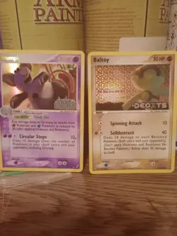 Baltoy - 53/107 Pokemon Deoxys - Reverse Holo / Stamped LP- and grumpig - Image 1