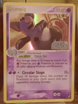Baltoy - 53/107 Pokemon Deoxys - Reverse Holo / Stamped LP- and grumpig - Image 3