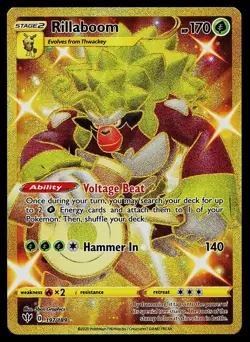 Pokemon Card - Rillaboom Darkness Ablaze 197/189 Secret Rare - Image 1