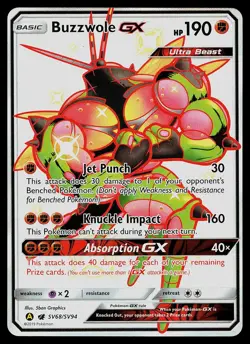 Pokemon Card - Buzzwole GX Hidden Fates Shiny Vault SV68/SV94 Shiny GX Rare - Image 1