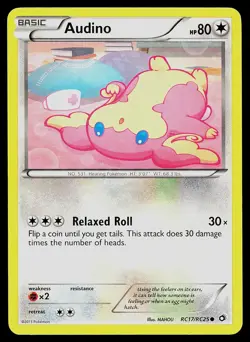 Pokemon Card - Audino Legendary Treasures: Radiant Collection RC17/RC25 Holo - Image 1