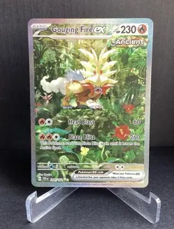 ✨Gouging Fire ex 204/162 Illustration Rare Pokemon Temporal Forces Holo NM✨ - Image 1