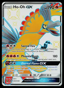 Pokemon Card - Ho-Oh GX Hidden Fates Shiny Vault SV50/SV94 Shiny GX Rare - Image 1