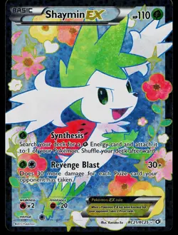 Pokemon Card - Shaymin EX Legendary Treasures: Radiant Collection RC21/RC25 Holo - Image 1