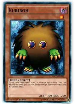 Kuriboh - YGLD-ENB15 - Common - 1st Edition - Damaged - Image 1