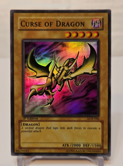 Curse of Dragon LOB-066 Super Rare 1st Edition Asian English Yugioh 979 - Image 1