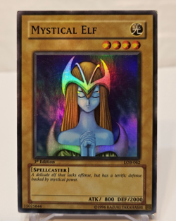 Mystical Elf LOB-062 Super Rare 1st Edition Asian English Version Yugioh 971 - Image 1