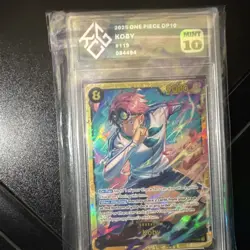 One Piece CCG Koby OP10 #119 King Card Grading Mint 10 Holo 2025 - Image 1