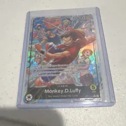 Bandai One Piece CCG Holo Monkey.D.Luffy Leader Card 5000 Power OP15-098 - Image 1