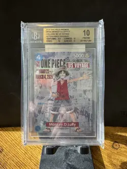 2026 One Piece Promos College Basketball US Voyage P-055 Monkey D Luffy BGS 10 - Image 1