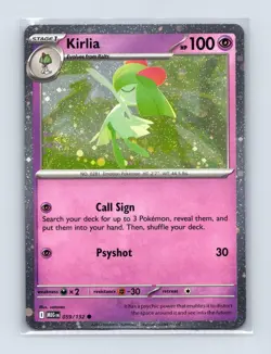 Kirlia (Cosmos Holo) 059/132 Holo Miscellaneous Cards & Products Pokemon LP - Image 1