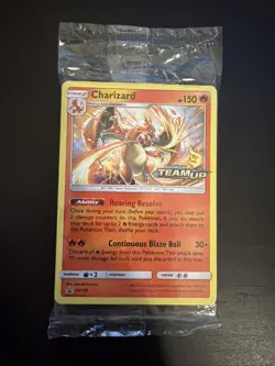 PRERELEASE Charizard SM158 Team Up Black Star Promo Pokemon Card 2019 NM SEALED - Image 1