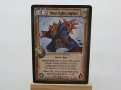 WARLORD Saga of the Storm CCG Dwarf Character Card TIME LIGHTPROPHET 10/78 #1029 - Image 1