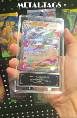 Pokemon Cards JPN. Metal Tags Mega Charizard EX 013/080 PCG 10 (SAME AS PSA 10) - Image 2
