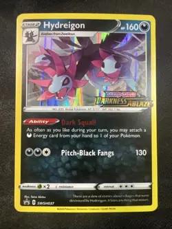 Hydreigon - (Prerelease) Promo SWSH: Sword & Shield Promo Cards SWSH037 NM - Image 1
