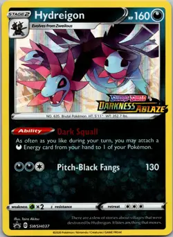 Hydreigon - (Prerelease) Promo SWSH: Sword & Shield Promo Cards SWSH037 NM - Image 1