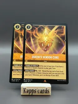 Disney Lorcana Queen's Sensor Core 31/204 Lot of 2 Item Cards - Image 1