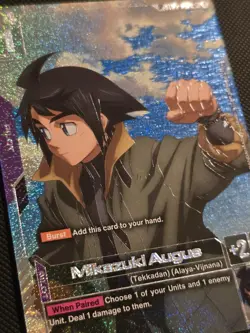 Gundam Card Game - Mikazuki Auga, Pilot Card, Foil Standard English, ST05-010 C+ - Image 2