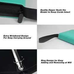 Teal 400-Pocket Card Binder – Ultimate Storage for Trading Cards & Collectibles - Image 5
