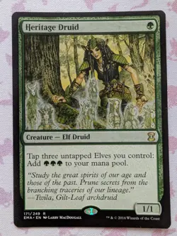 MTG Magic the Gathering Heritage Druid (126/153) Morningtide LP - Image 1