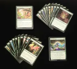 Magic The Gathering: MTG Bulk Lot of 100 Green, Common/Uncommon NF NM - Image 1
