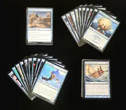 Magic The Gathering: MTG Bulk Lot of 100 Blue, Common/Uncommon NF NM - Image 1