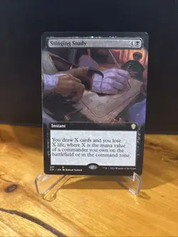 Stinging Study - 371 - C21 - Magic the Gathering: Commander 2021 - Extended Art - Image 1