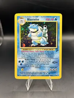 Pokemon TCG Blastoise Holo Unlimited Rare Card 2/130 Base Set 2 Near Mint - Image 1