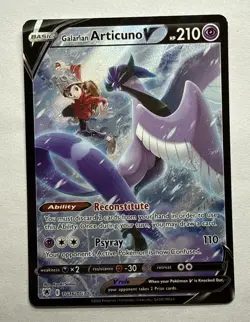 Galarian Articuno V TG16/TG30 Ultra Rare Pokemon TCG SWSH10: Astral Radiance NM - Image 1