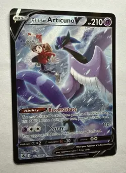 Galarian Articuno V TG16/TG30 Ultra Rare Pokemon TCG SWSH10: Astral Radiance NM - Image 2