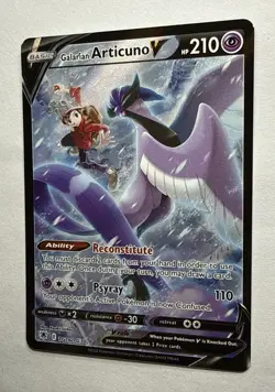 Galarian Articuno V TG16/TG30 Ultra Rare Pokemon TCG SWSH10: Astral Radiance NM - Image 3