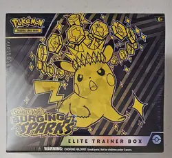 ✅Pokemon TCG Surging Sparks ETB Elite Trainer Box Cards Packs NEW Factory Sealed - Image 2