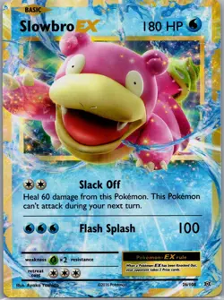 Pokemon Slowbro EX Holo Rare EX 26/108 Evolutions 180 HP Pokemon TCG - Image 1