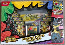 Pokemon TCG Ascended Heroes Premium Poster Collection Mega Lucario Factory Seal - Image 1