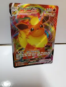NM Flareon VMAX 018/203 Holo VMAX Rare Evolving Skies Pokemon 2021 - Image 1