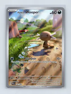 Paldean Wooper 102/094 Illustration Rare Phantasmal Flames Pokemon Holo NM - Image 1
