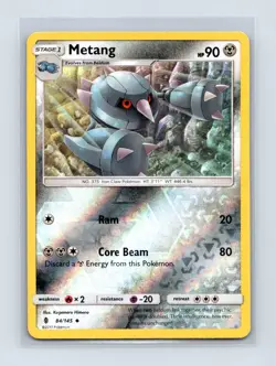 Metang 84/145 Uncommon Guardians Rising Pokemon Reverse Holo Lightly Played - Image 1