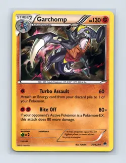 Garchomp 70/122 Holo Rare BREAKpoint Pokemon Holo Lightly Played - Image 1