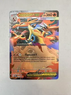 Pokemon TCG Mega Charizard Y EX 030 Black Star Promo Ascended Heroes NM - Image 1