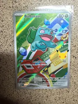 BULBASAUR 037 HOLO P ME: MEGA EVOLUTION PROMO POKEMON NM - Image 1