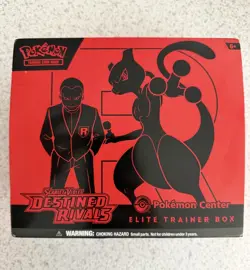 Pokemon Center Destined Rivals EMPTY etb for display - Image 1