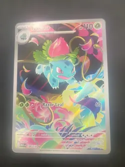 Pokemon TCG Ivysaur Mega Evolution #134/132 Illustration Rare, Mint Condition - Image 2